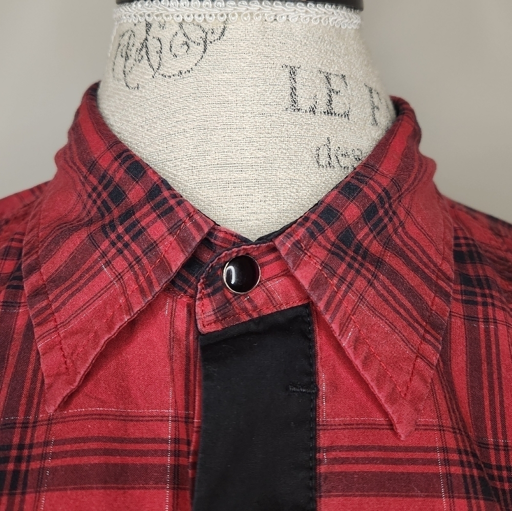 Mens Plaid Casual Dress Shirt